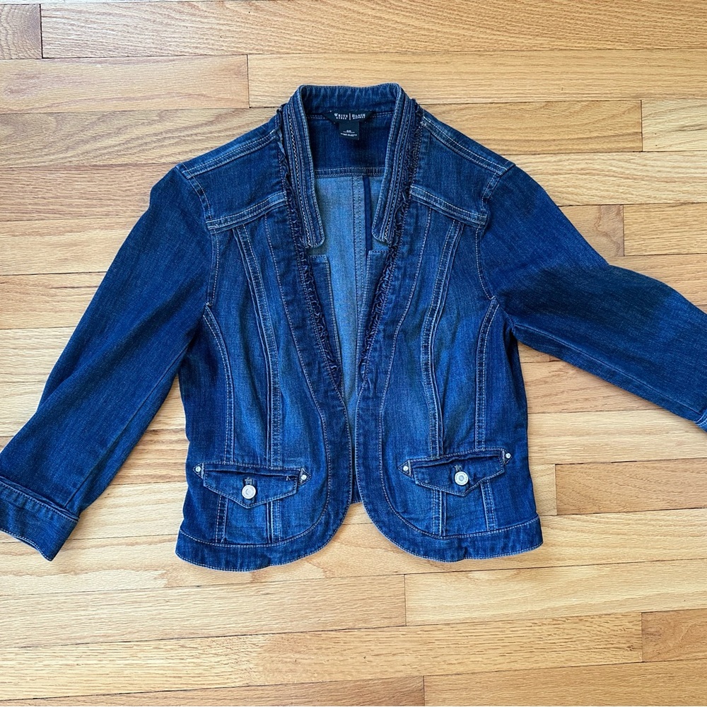 White House Black Market jean denim jacket